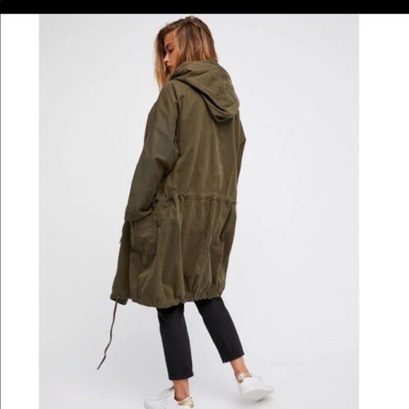 AG Adriano Goldschmied Olive Hooded Jacket - Picture 1 of 6